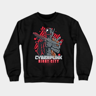 Cyberpunk Night City Gunner Crewneck Sweatshirt